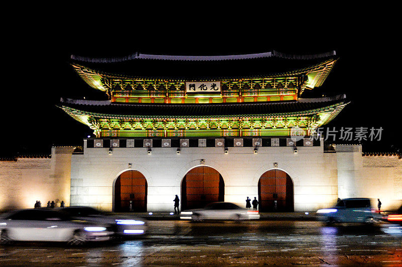 首尔京福宫著名的大门
