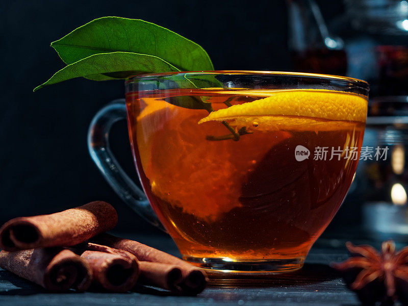 橙茶配黑茶