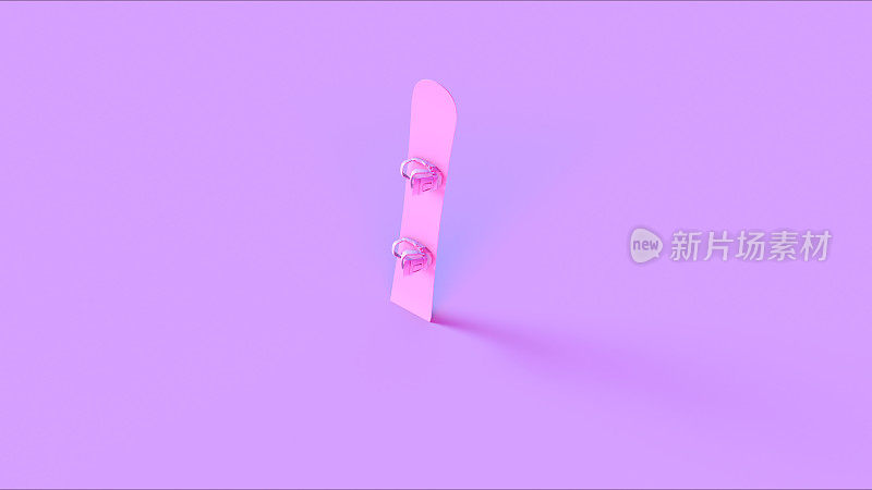 粉红色的滑雪板