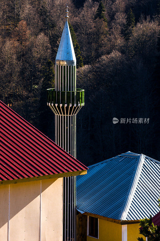 七湖的村庄清真寺