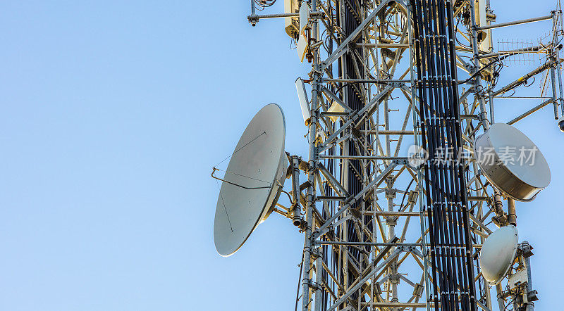 5G通信基站用于移动电话和视频数据传输