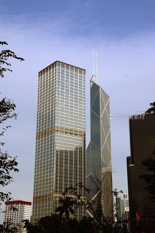 张香港中心及香港中银大厦