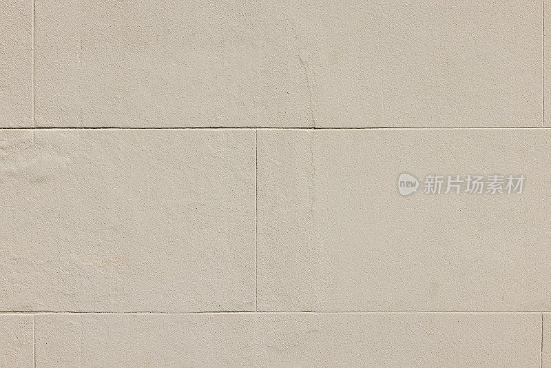 部分米色混凝土砌块墙