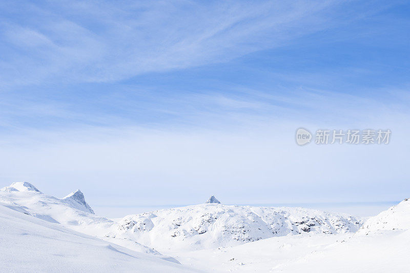 大屯海门山区的冬季景观