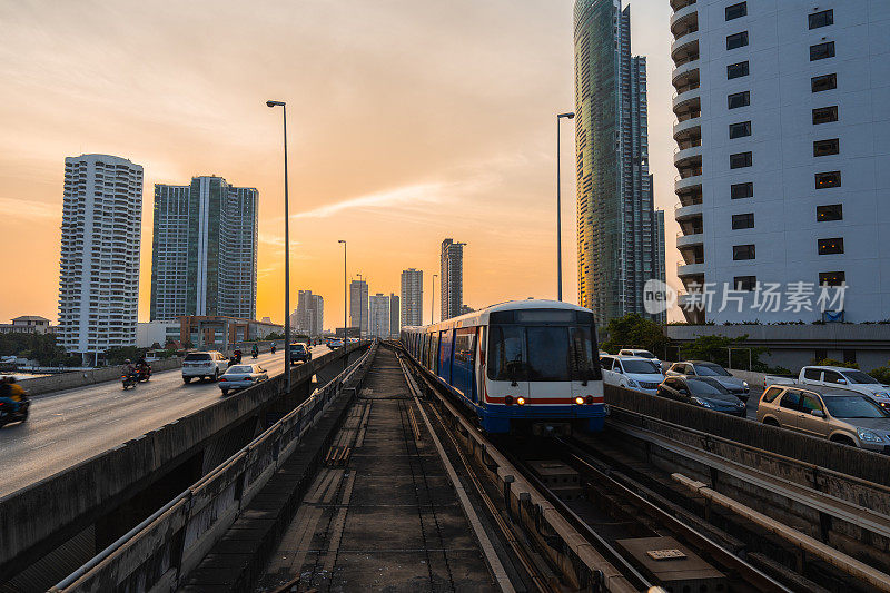 曼谷市景和BTS线路