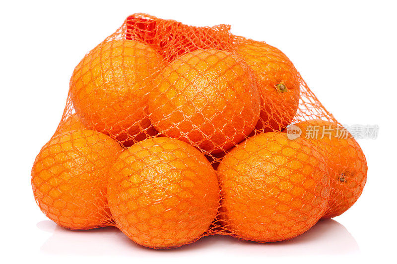 网格中的橙子