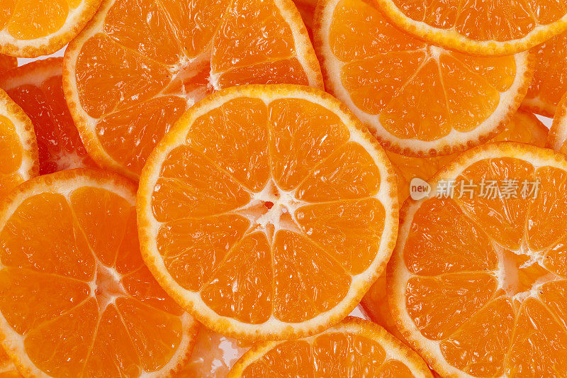 小柑橘片背景