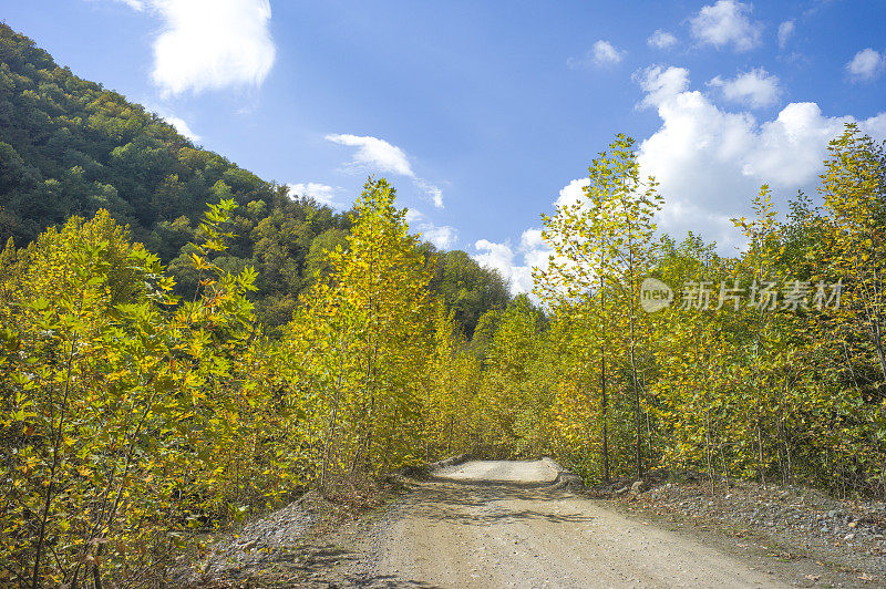 通往土耳其门根博路yedigoller湖的道路