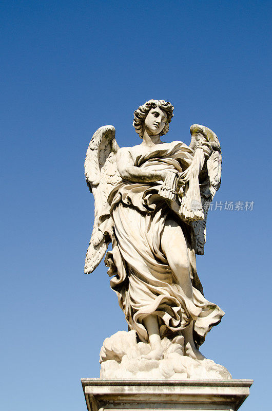 圣安吉洛桥天使与十字架。罗马,意大利