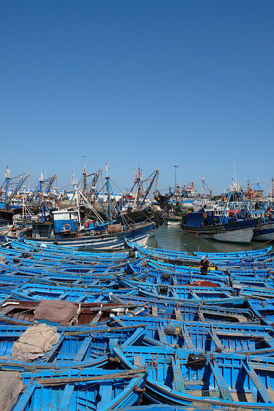 摩洛哥，索索利亚港的渔船