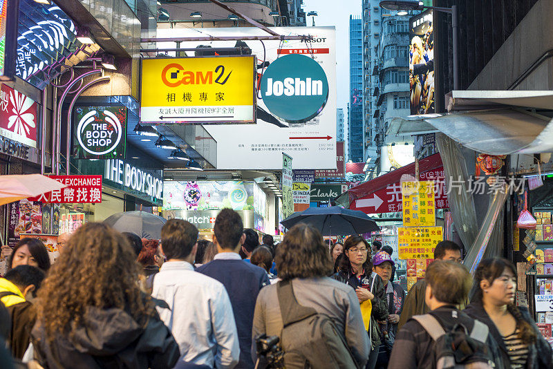 香港的街道