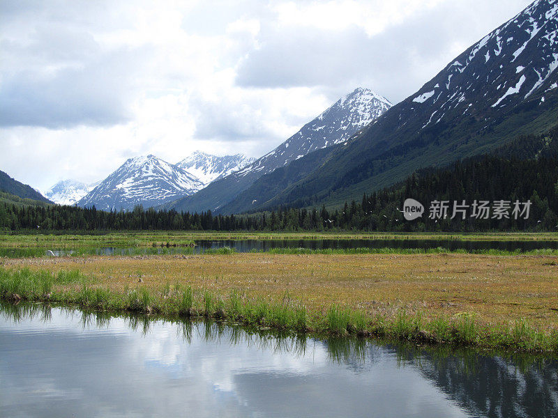 山脉的倒影-基奈峡湾国家公园