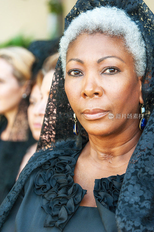 五十多岁的加勒比黑人妇女