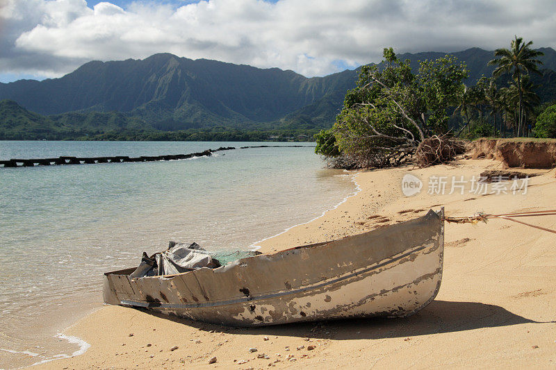 海滩上发生海难