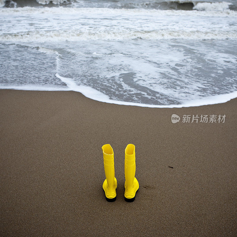 黄色的雨靴