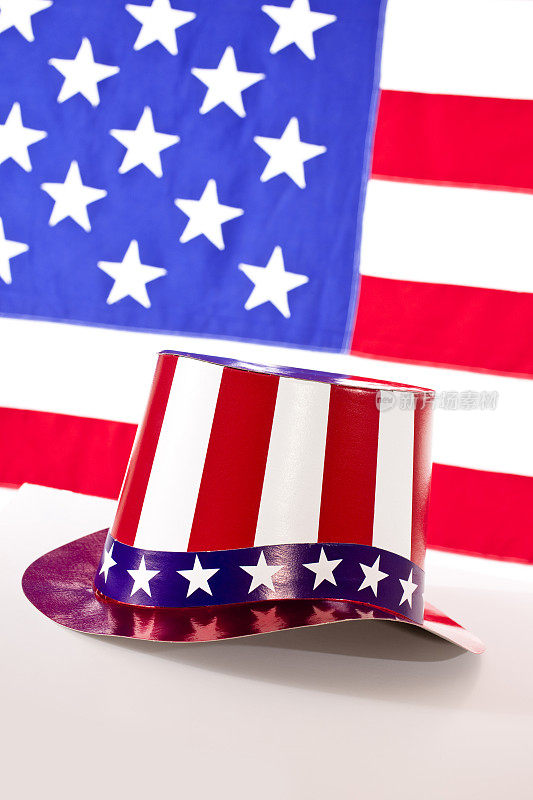 美国国旗和礼帽