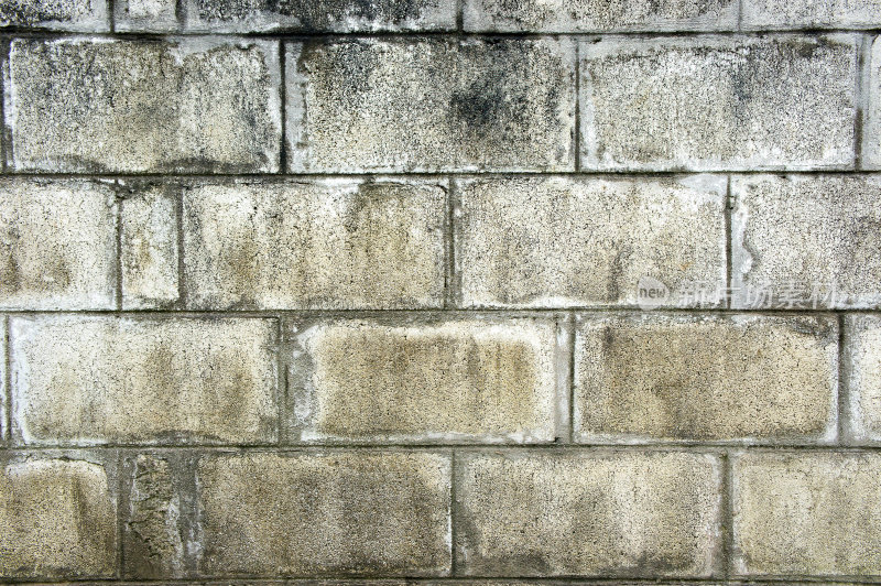 纹理脏灰色水泥布洛克墙背景