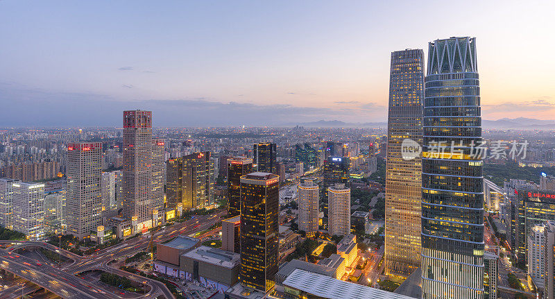 美丽的北京夜景，中国北京