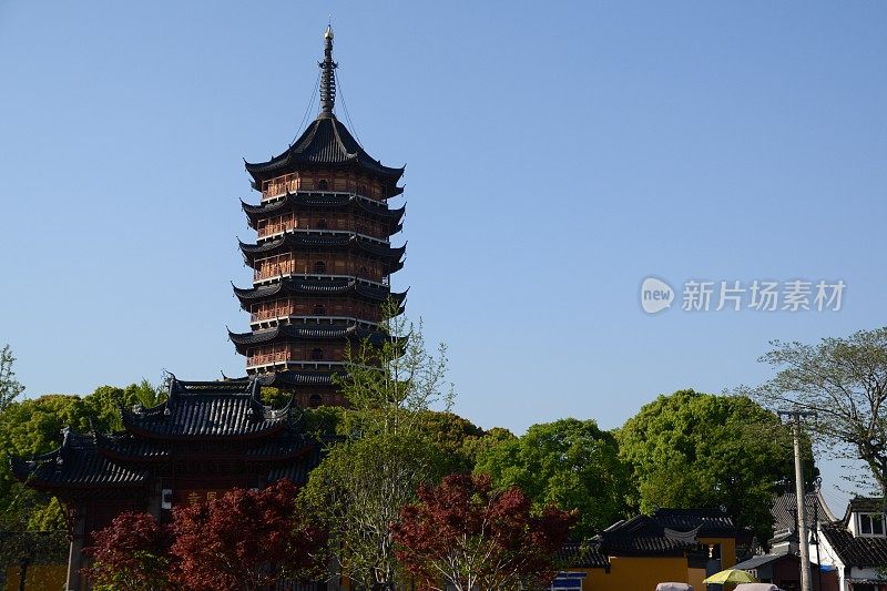 中国江苏省苏州市北寺宝塔