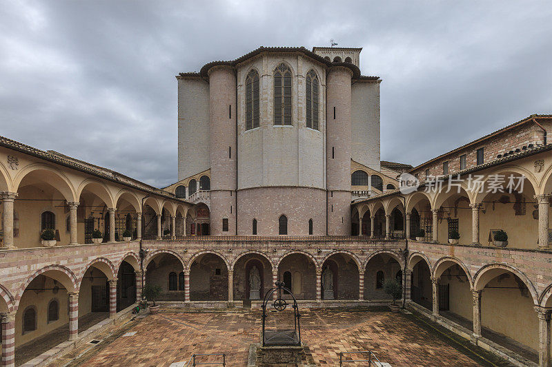 阿西西，圣方济大教堂，13世纪，联合国教科文组织世界遗产(翁布里亚，意大利)