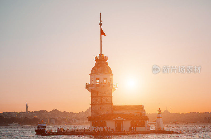 少女Tower-Maiden的Tower-Istanbul-Turkey