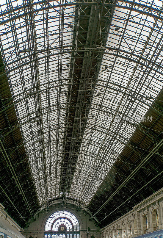 布达佩斯火车站的玻璃屋顶