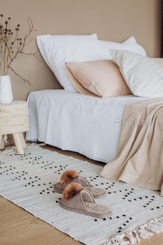 卧室室内设计面料极简的米色风格