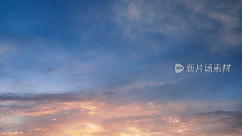 日落的天空背景