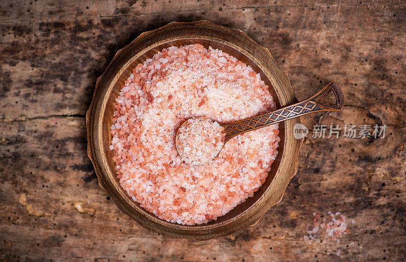 喜玛拉雅粉水晶盐的背景图案