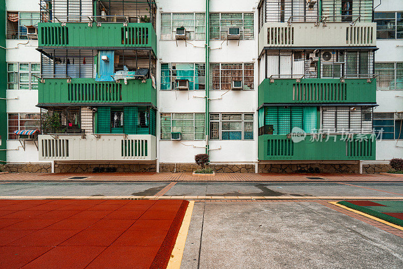 香港观塘旧公共住宅大厦