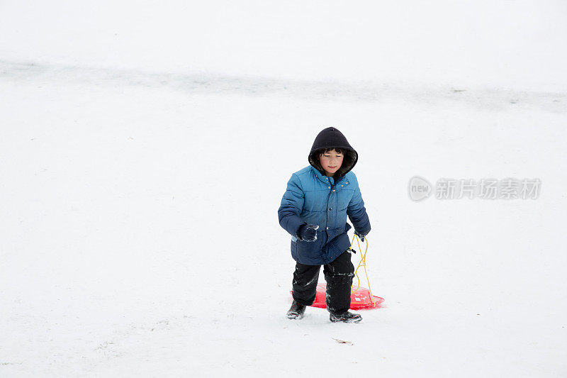 平底雪橇滑雪