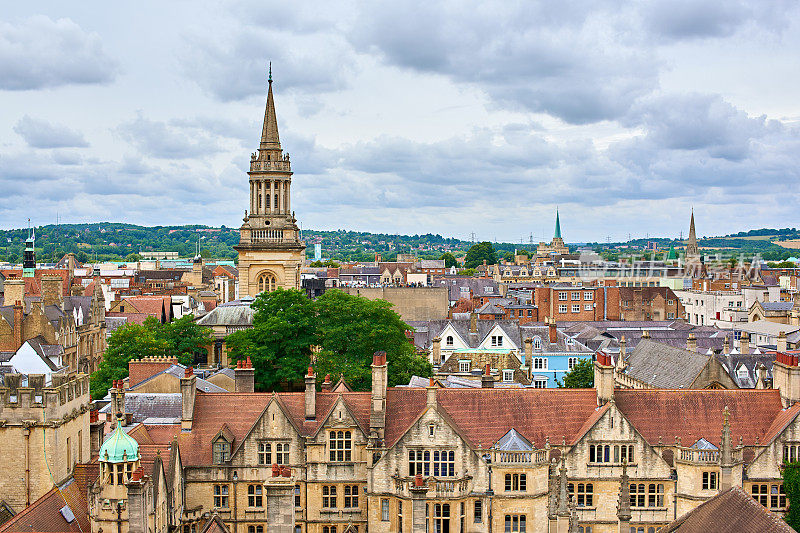 英国牛津大学的城市