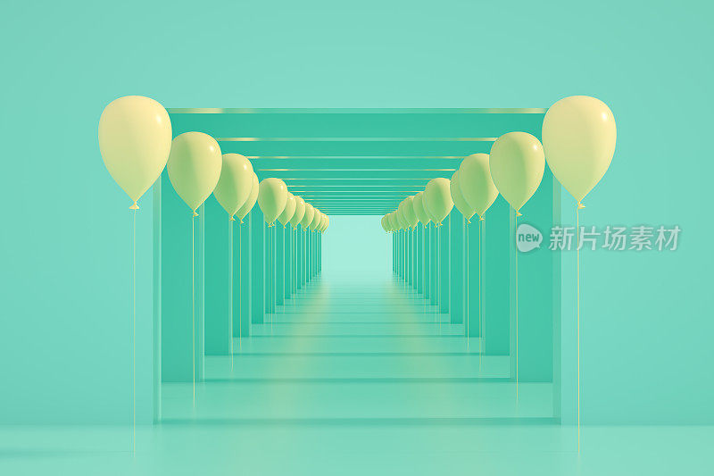 隧道，气球走廊
