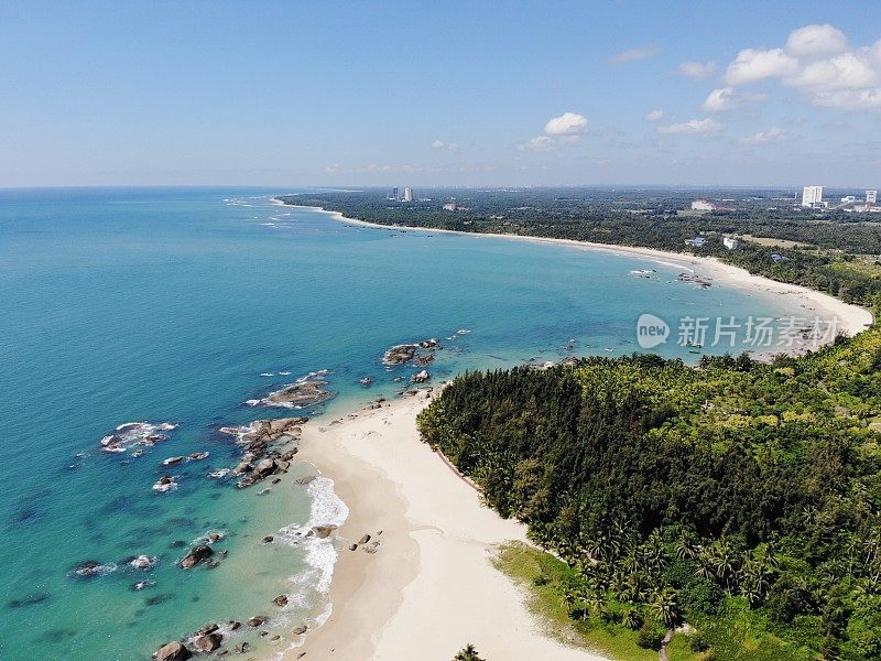 中国海南岛七水湾鸟瞰图
