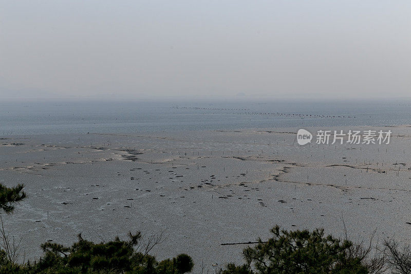 韩国低潮泥海