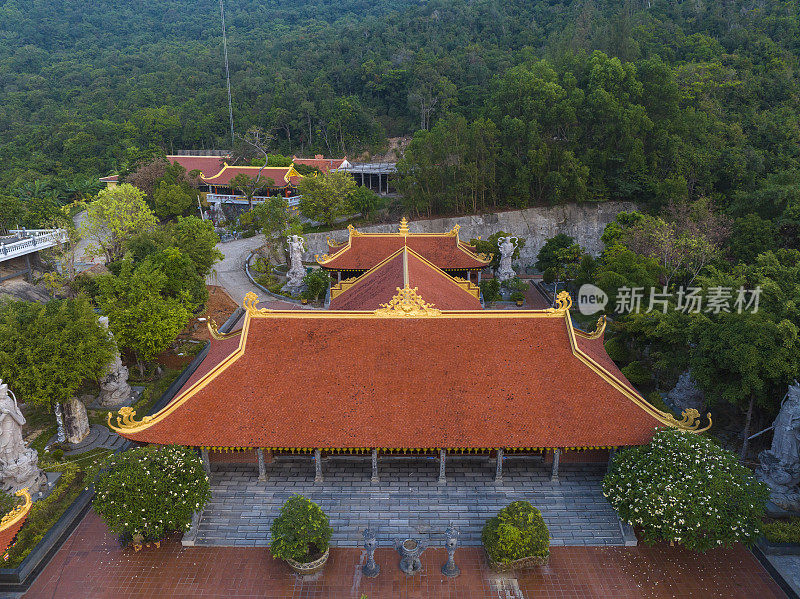 何国塔，一个著名的精神寺庙，富国岛，江西省