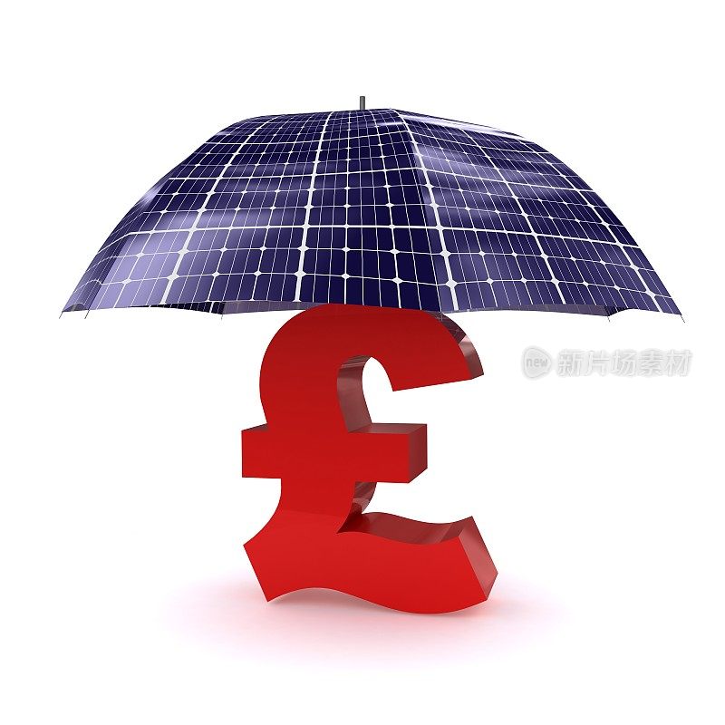 太阳能电池板可再生能源节省投资资金英镑净零排放