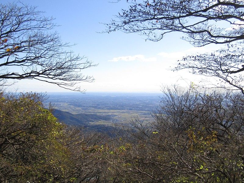 日本。筑波山全景。