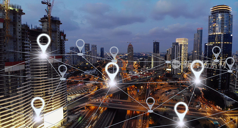网络gps导航现代城市未来技术