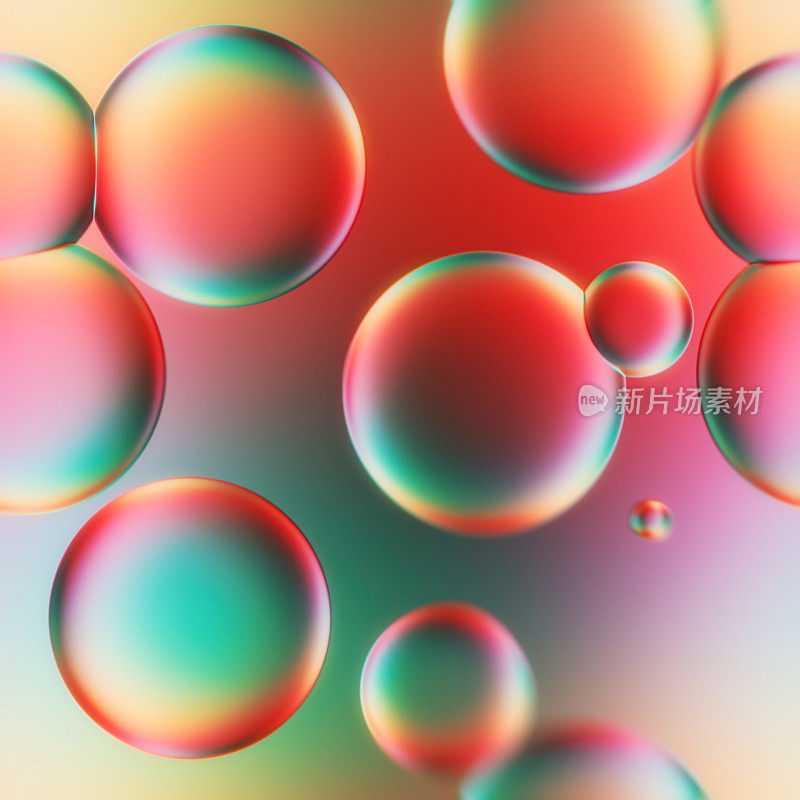 多色抽象气泡背景