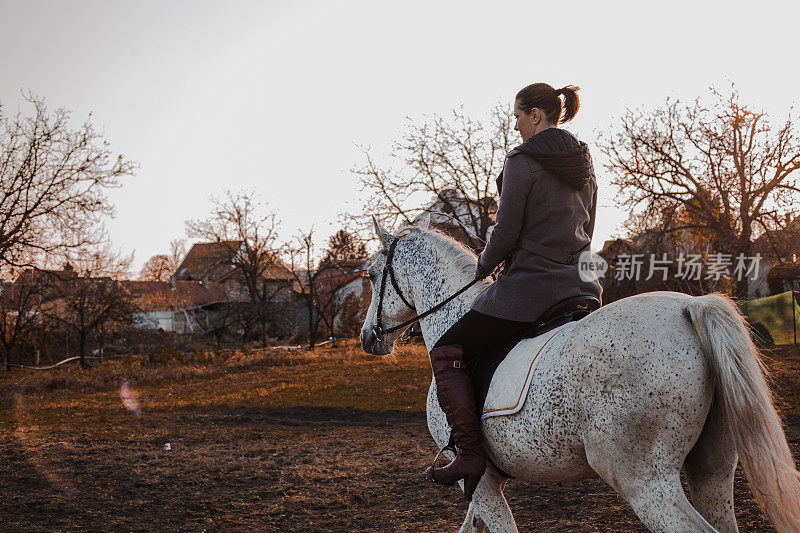 女人与马