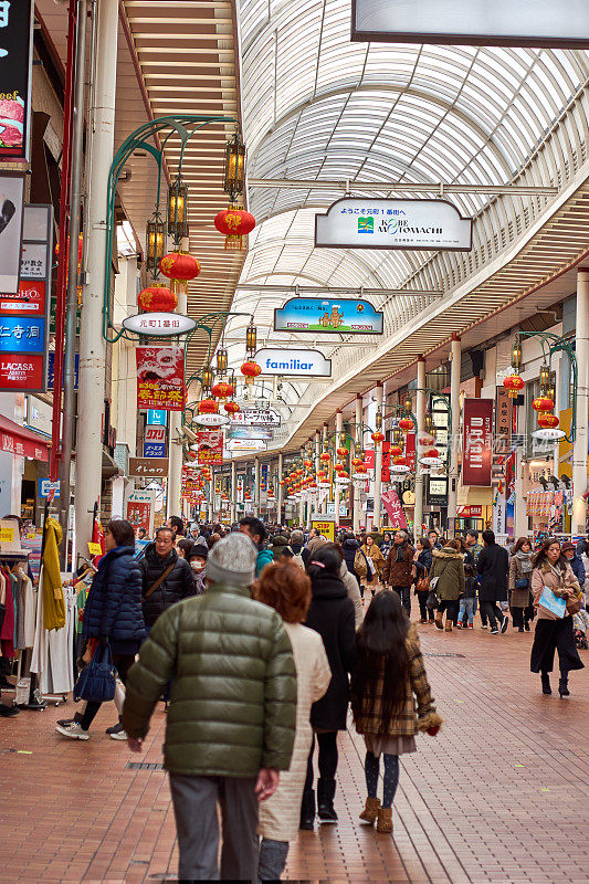 神户本町商业街，位于日本神户，全长1.2公里的商业街