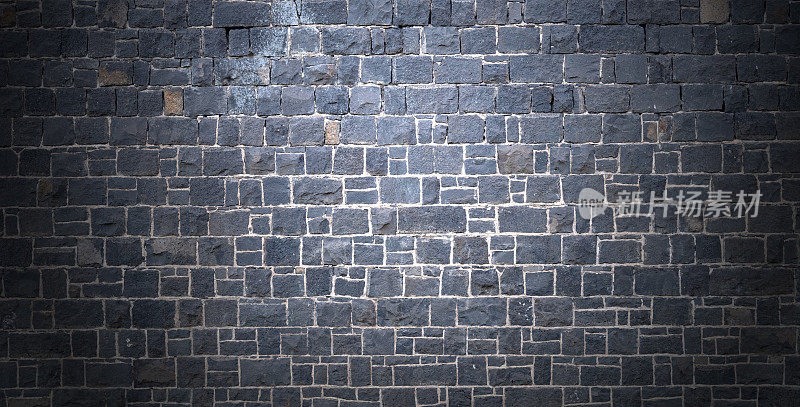 旧石灰色砖墙背景