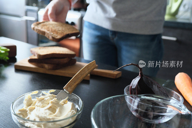 在家做素食三明治