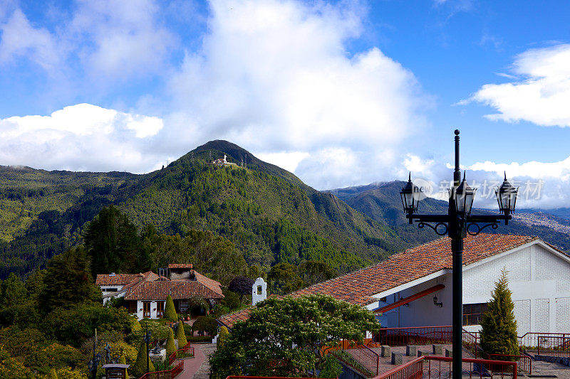 波哥大，哥伦比亚-瓜达卢佩(Monserrate);殖民地建筑