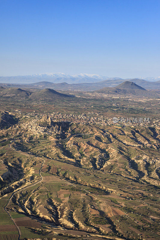 乌奇萨尔鸟瞰图，卡帕多西亚，土耳其