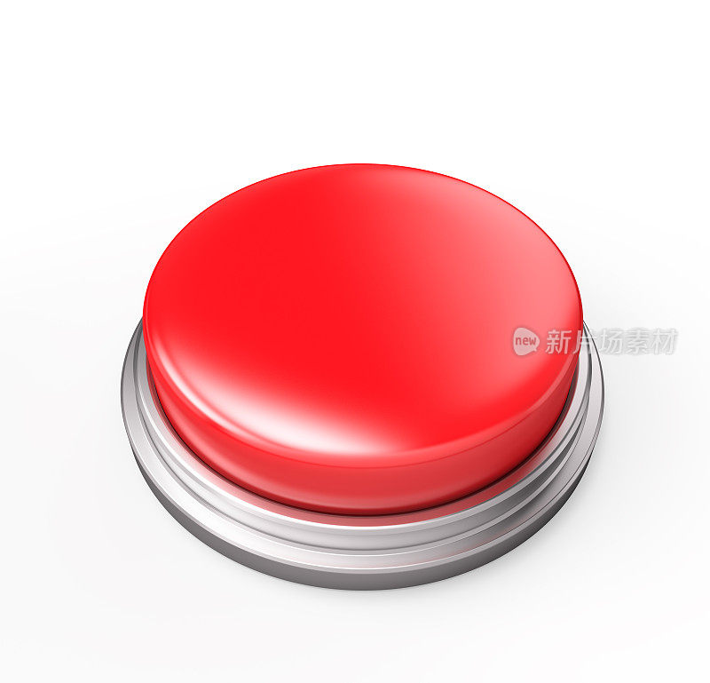 空白的红色按钮