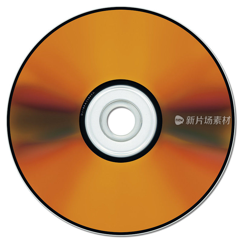 橙色CD或DVD