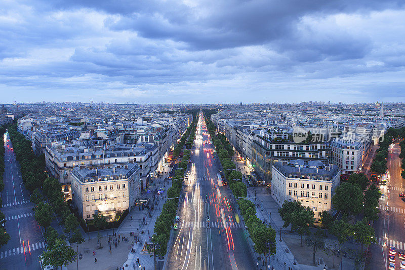 Champs-Élysées法国巴黎灯光小径