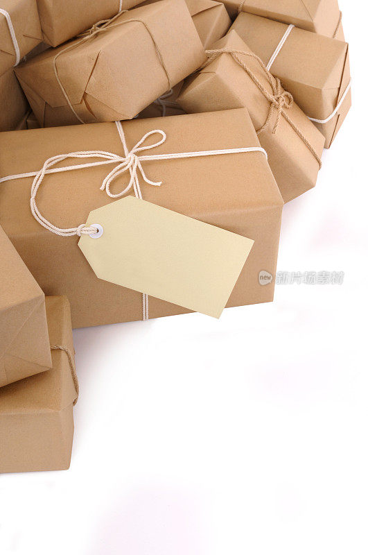 牛皮纸包装和礼物